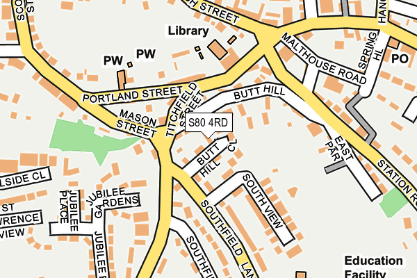 S80 4RD map - OS OpenMap – Local (Ordnance Survey) S80 4RD map - OS OpenMap – Local (Ordnance Survey)