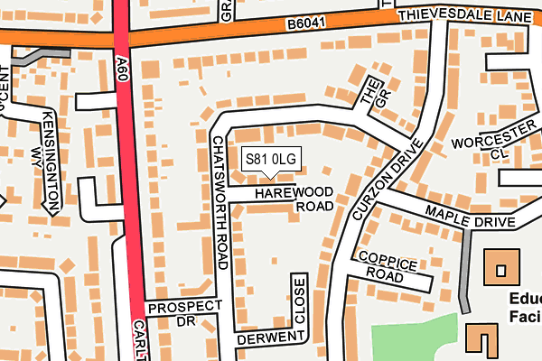 S81 0LG map - OS OpenMap – Local (Ordnance Survey) S81 0LG map - OS OpenMap – Local (Ordnance Survey)