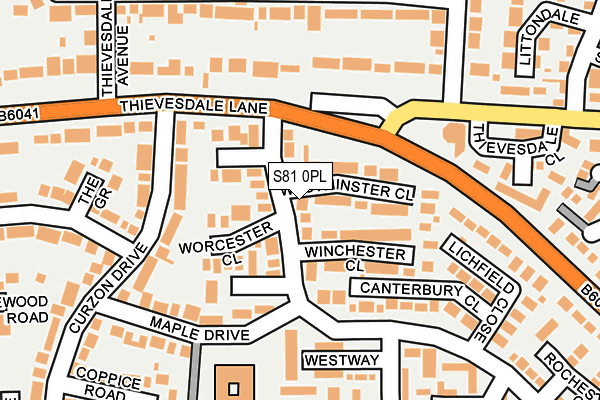 S81 0PL map - OS OpenMap – Local (Ordnance Survey) S81 0PL map - OS OpenMap – Local (Ordnance Survey)