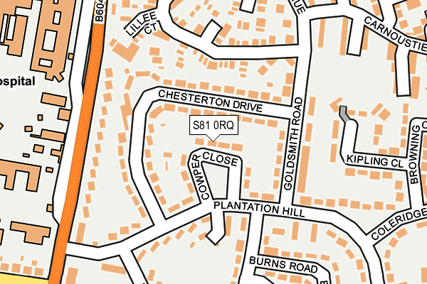 S81 0RQ map - OS OpenMap – Local (Ordnance Survey) S81 0RQ map - OS OpenMap – Local (Ordnance Survey)