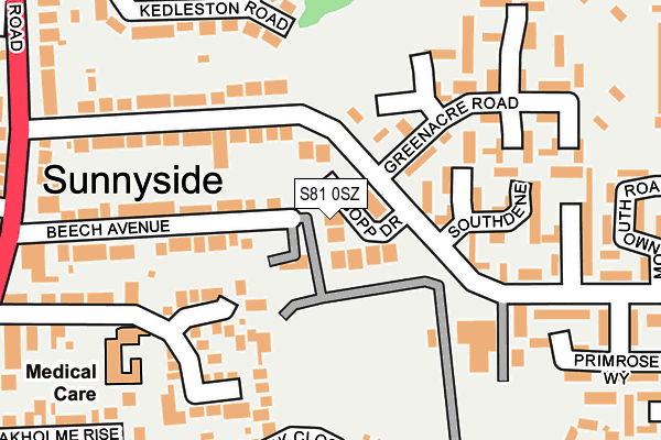 S81 0SZ map - OS OpenMap – Local (Ordnance Survey) S81 0SZ map - OS OpenMap – Local (Ordnance Survey)