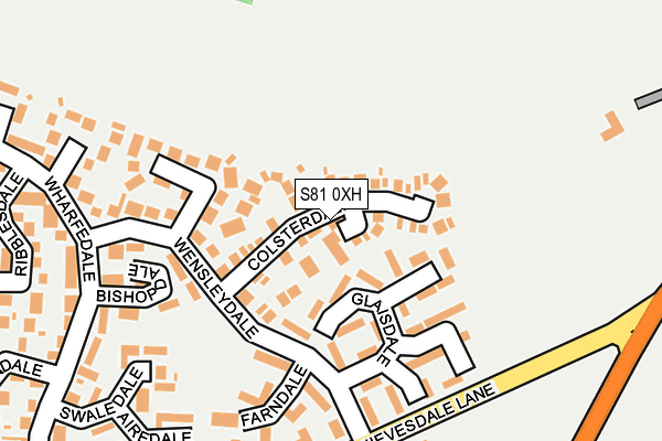 S81 0XH map - OS OpenMap – Local (Ordnance Survey) S81 0XH map - OS OpenMap – Local (Ordnance Survey)