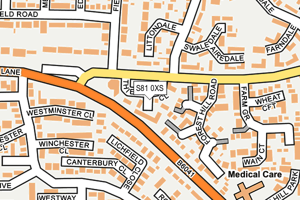 S81 0XS map - OS OpenMap – Local (Ordnance Survey) S81 0XS map - OS OpenMap – Local (Ordnance Survey)
