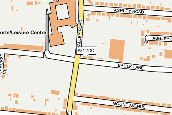 S81 7DQ map - OS OpenMap – Local (Ordnance Survey) S81 7DQ map - OS OpenMap – Local (Ordnance Survey)
