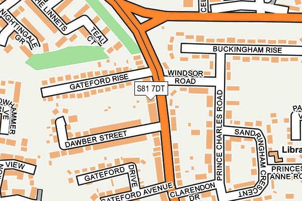 S81 7DT map - OS OpenMap – Local (Ordnance Survey) S81 7DT map - OS OpenMap – Local (Ordnance Survey)