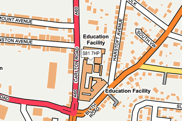 S81 7HP map - OS OpenMap – Local (Ordnance Survey) S81 7HP map - OS OpenMap – Local (Ordnance Survey)