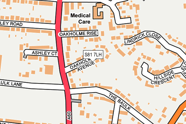 S81 7LH map - OS OpenMap – Local (Ordnance Survey) S81 7LH map - OS OpenMap – Local (Ordnance Survey)