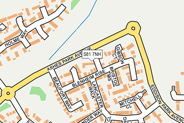 S81 7NH map - OS OpenMap – Local (Ordnance Survey) S81 7NH map - OS OpenMap – Local (Ordnance Survey)