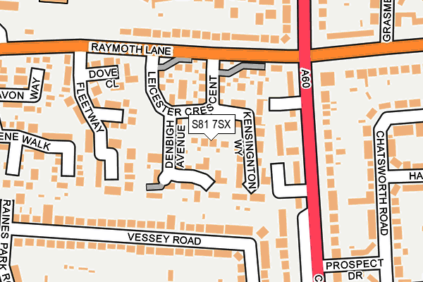 S81 7SX map - OS OpenMap – Local (Ordnance Survey) S81 7SX map - OS OpenMap – Local (Ordnance Survey)