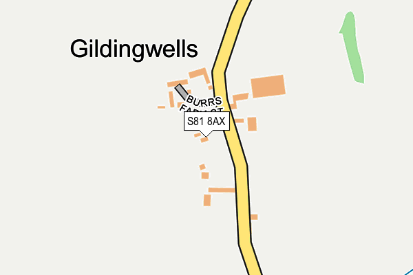 S81 8AX map - OS OpenMap – Local (Ordnance Survey) S81 8AX map - OS OpenMap – Local (Ordnance Survey)