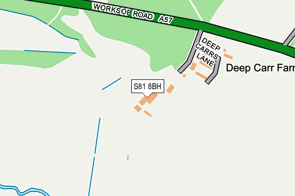 S81 8BH map - OS OpenMap – Local (Ordnance Survey) S81 8BH map - OS OpenMap – Local (Ordnance Survey)