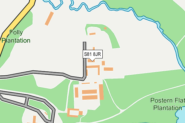 S81 8JR map - OS OpenMap – Local (Ordnance Survey) S81 8JR map - OS OpenMap – Local (Ordnance Survey)
