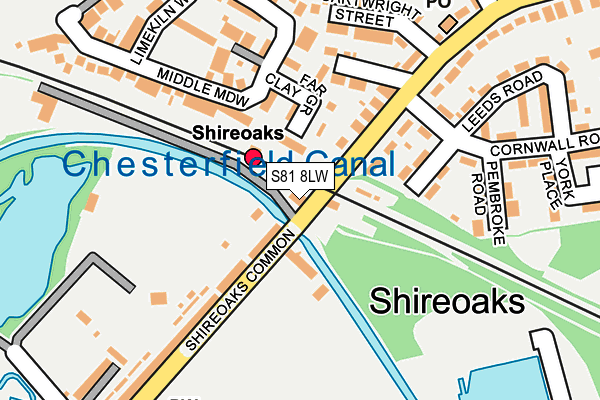 S81 8LW map - OS OpenMap – Local (Ordnance Survey) S81 8LW map - OS OpenMap – Local (Ordnance Survey)