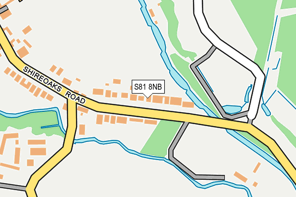 S81 8NB map - OS OpenMap – Local (Ordnance Survey) S81 8NB map - OS OpenMap – Local (Ordnance Survey)