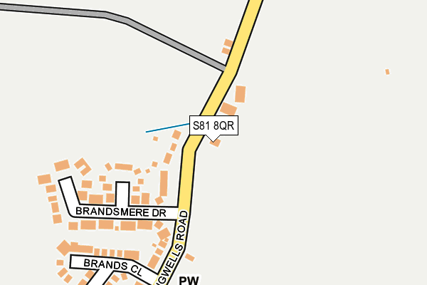 S81 8QR map - OS OpenMap – Local (Ordnance Survey) S81 8QR map - OS OpenMap – Local (Ordnance Survey)