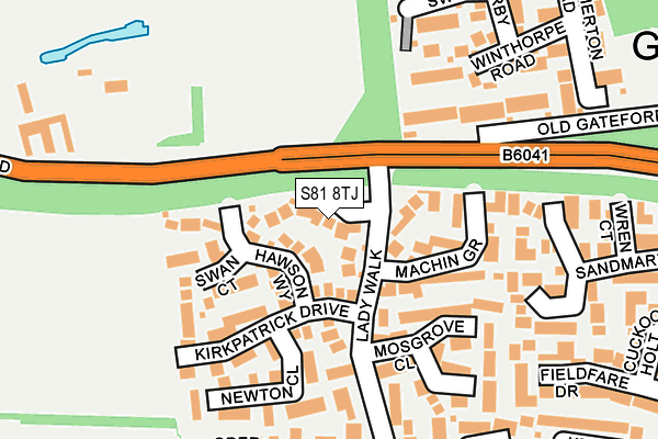 S81 8TJ map - OS OpenMap – Local (Ordnance Survey) S81 8TJ map - OS OpenMap – Local (Ordnance Survey)