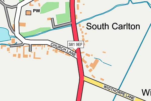 S81 9EF map - OS OpenMap – Local (Ordnance Survey) S81 9EF map - OS OpenMap – Local (Ordnance Survey)