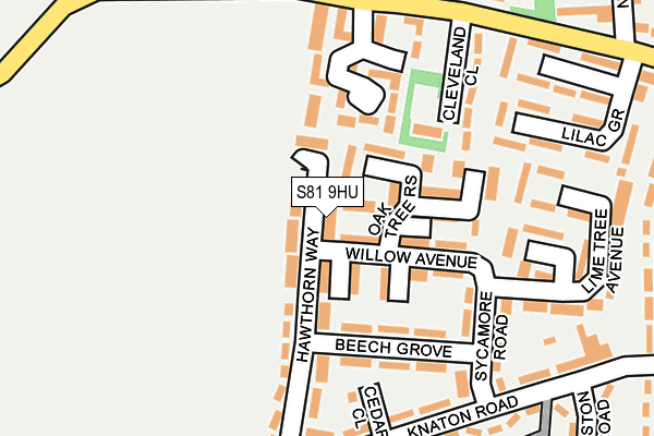 S81 9HU map - OS OpenMap – Local (Ordnance Survey) S81 9HU map - OS OpenMap – Local (Ordnance Survey)