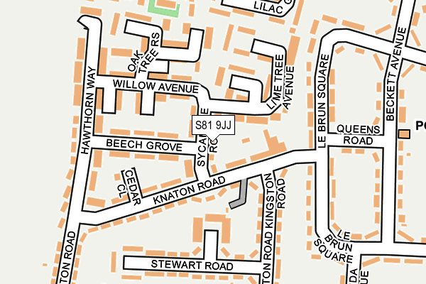 S81 9JJ map - OS OpenMap – Local (Ordnance Survey) S81 9JJ map - OS OpenMap – Local (Ordnance Survey)