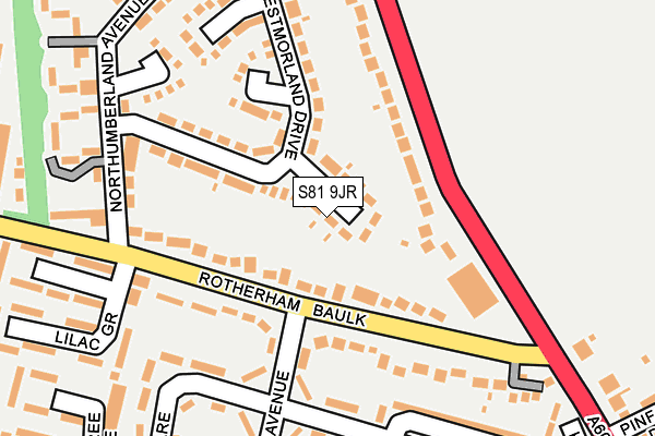 S81 9JR map - OS OpenMap – Local (Ordnance Survey) S81 9JR map - OS OpenMap – Local (Ordnance Survey)
