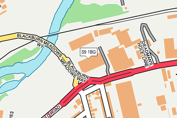 S9 1BG map - OS OpenMap – Local (Ordnance Survey) S9 1BG map - OS OpenMap – Local (Ordnance Survey)