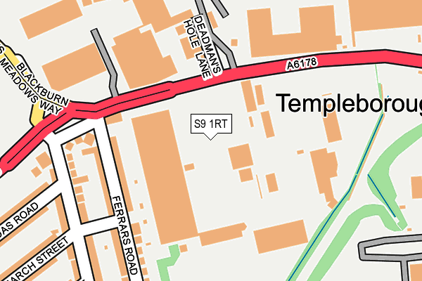 S9 1RT map - OS OpenMap – Local (Ordnance Survey) S9 1RT map - OS OpenMap – Local (Ordnance Survey)