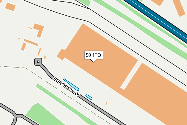 S9 1TQ map - OS OpenMap – Local (Ordnance Survey) S9 1TQ map - OS OpenMap – Local (Ordnance Survey)