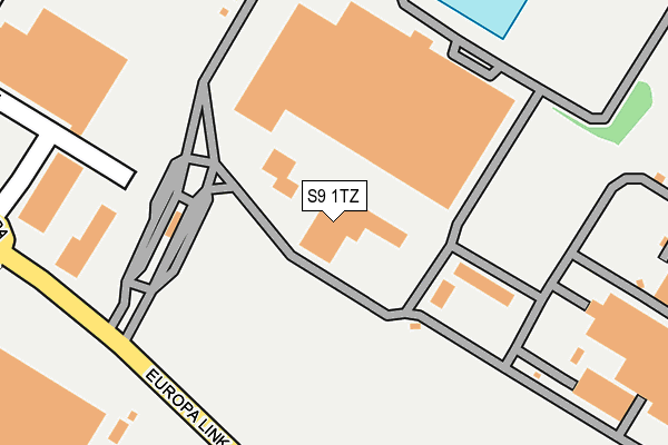 S9 1TZ map - OS OpenMap – Local (Ordnance Survey) S9 1TZ map - OS OpenMap – Local (Ordnance Survey)