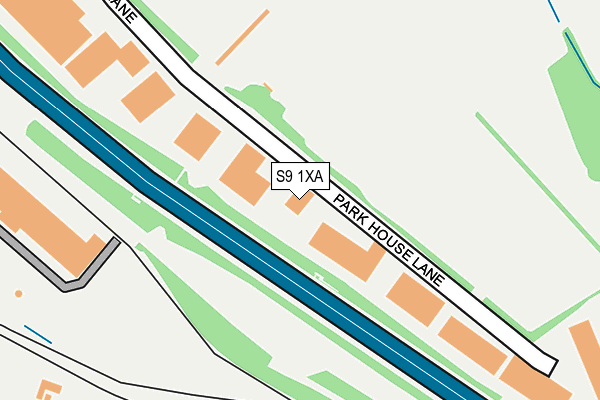 S9 1XA map - OS OpenMap – Local (Ordnance Survey) S9 1XA map - OS OpenMap – Local (Ordnance Survey)