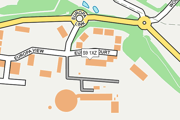 S9 1XZ map - OS OpenMap – Local (Ordnance Survey) S9 1XZ map - OS OpenMap – Local (Ordnance Survey)