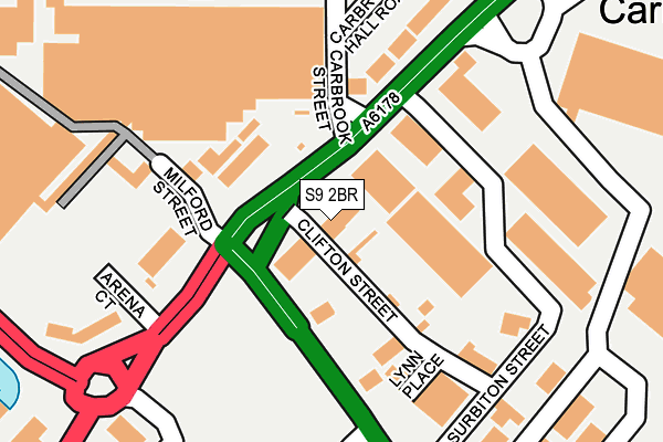 S9 2BR map - OS OpenMap – Local (Ordnance Survey) S9 2BR map - OS OpenMap – Local (Ordnance Survey)