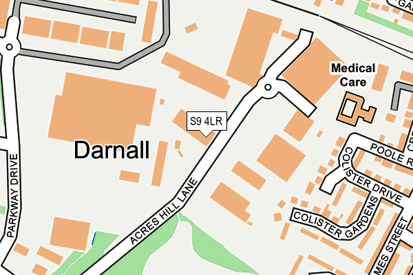 S9 4LR map - OS OpenMap – Local (Ordnance Survey) S9 4LR map - OS OpenMap – Local (Ordnance Survey)