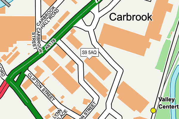 S9 5AQ map - OS OpenMap – Local (Ordnance Survey) S9 5AQ map - OS OpenMap – Local (Ordnance Survey)
