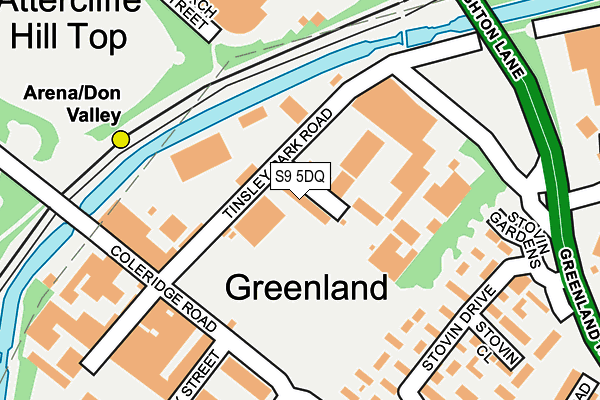 S9 5DQ map - OS OpenMap – Local (Ordnance Survey) S9 5DQ map - OS OpenMap – Local (Ordnance Survey)