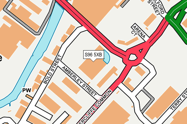 S96 5XB map - OS OpenMap – Local (Ordnance Survey) S96 5XB map - OS OpenMap – Local (Ordnance Survey)