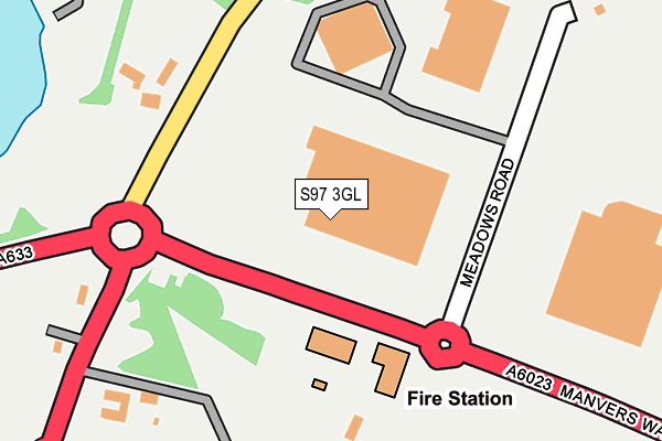 S97 3GL map - OS OpenMap – Local (Ordnance Survey) S97 3GL map - OS OpenMap – Local (Ordnance Survey)