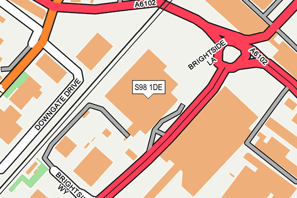 S98 1DE map - OS OpenMap – Local (Ordnance Survey) S98 1DE map - OS OpenMap – Local (Ordnance Survey)
