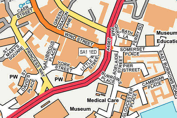 SA1 1ED map - OS OpenMap – Local (Ordnance Survey) SA1 1ED map - OS OpenMap – Local (Ordnance Survey)