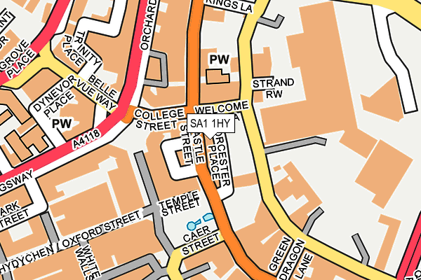 SA1 1HY map - OS OpenMap – Local (Ordnance Survey) SA1 1HY map - OS OpenMap – Local (Ordnance Survey)