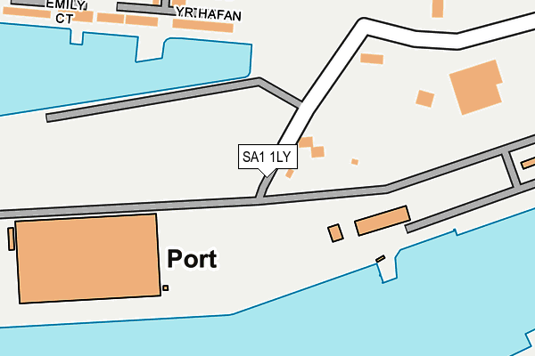 SA1 1LY map - OS OpenMap – Local (Ordnance Survey) SA1 1LY map - OS OpenMap – Local (Ordnance Survey)