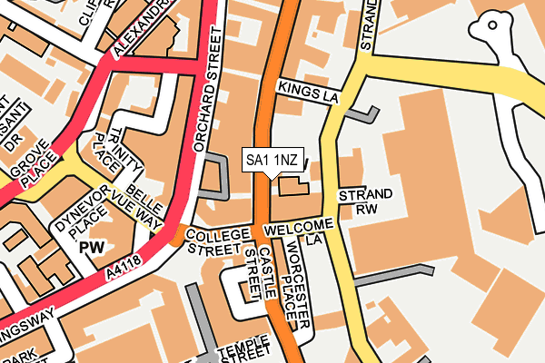 SA1 1NZ map - OS OpenMap – Local (Ordnance Survey) SA1 1NZ map - OS OpenMap – Local (Ordnance Survey)