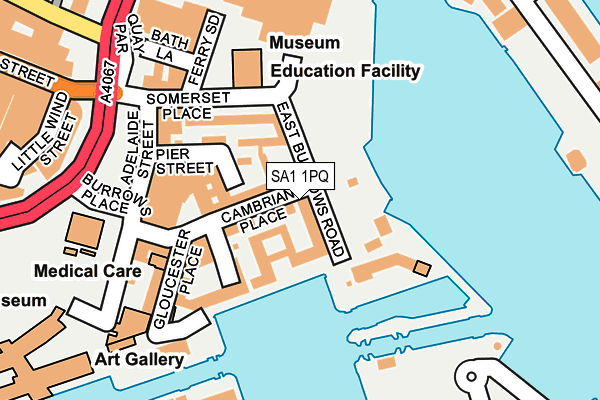 SA1 1PQ map - OS OpenMap – Local (Ordnance Survey) SA1 1PQ map - OS OpenMap – Local (Ordnance Survey)
