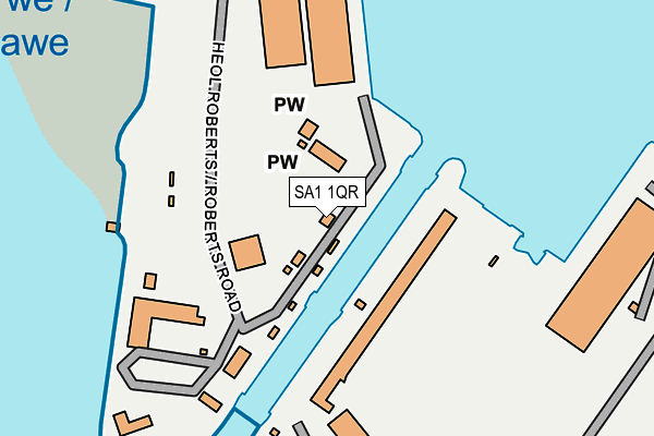 SA1 1QR map - OS OpenMap – Local (Ordnance Survey) SA1 1QR map - OS OpenMap – Local (Ordnance Survey)