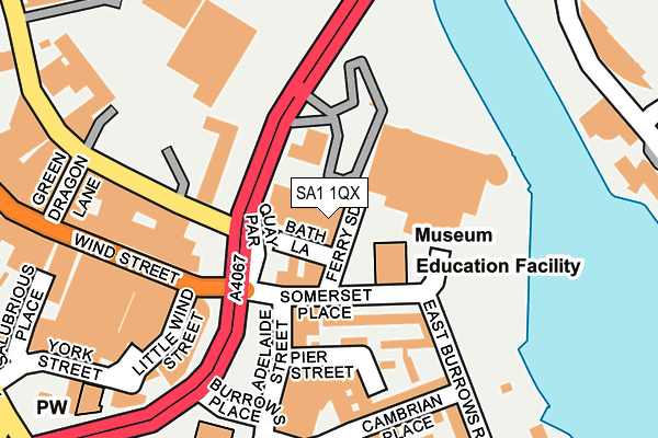 SA1 1QX map - OS OpenMap – Local (Ordnance Survey) SA1 1QX map - OS OpenMap – Local (Ordnance Survey)