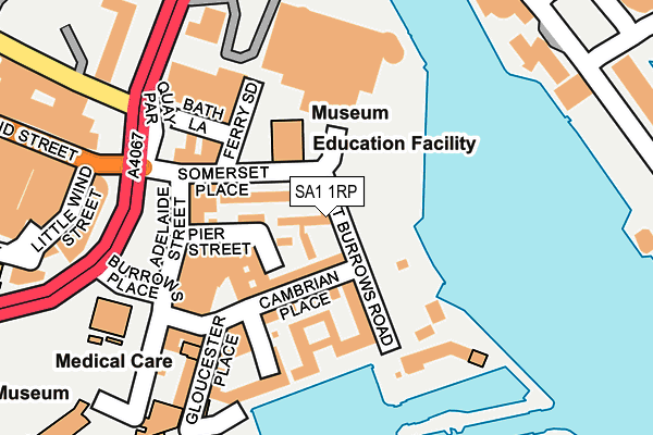 SA1 1RP map - OS OpenMap – Local (Ordnance Survey) SA1 1RP map - OS OpenMap – Local (Ordnance Survey)
