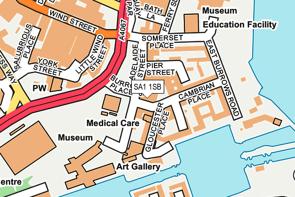 SA1 1SB map - OS OpenMap – Local (Ordnance Survey) SA1 1SB map - OS OpenMap – Local (Ordnance Survey)