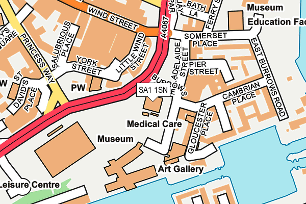 SA1 1SN map - OS OpenMap – Local (Ordnance Survey) SA1 1SN map - OS OpenMap – Local (Ordnance Survey)