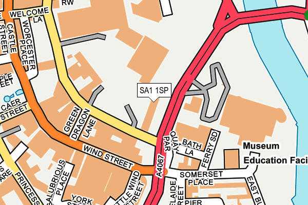 SA1 1SP map - OS OpenMap – Local (Ordnance Survey) SA1 1SP map - OS OpenMap – Local (Ordnance Survey)