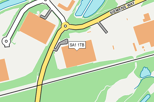SA1 1TB map - OS OpenMap – Local (Ordnance Survey) SA1 1TB map - OS OpenMap – Local (Ordnance Survey)