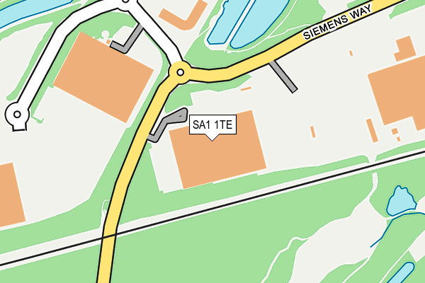 SA1 1TE map - OS OpenMap – Local (Ordnance Survey) SA1 1TE map - OS OpenMap – Local (Ordnance Survey)